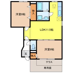 クレストール瑞穂Ａの物件間取画像